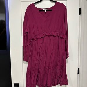 Elegant Magenta Dress